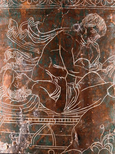 Etrüsk sanatı: Argonautların efsanesini temsil eden bronz Ficoroni Cistus