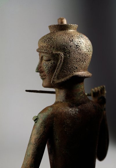 Etrüsk uygarlığı: bronz savaşçı heykelciği by Etruscan