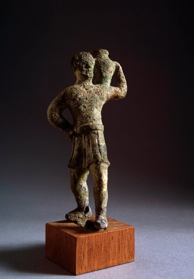 Etrüsk uygarlığı: teklif veren - Bronz heykel, MÖ 3. - 2. yüzyıl Dim 12,3 cm Brolio, İtalya