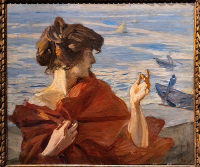 Venedik'teki Rıhtımda by Ettore Tito