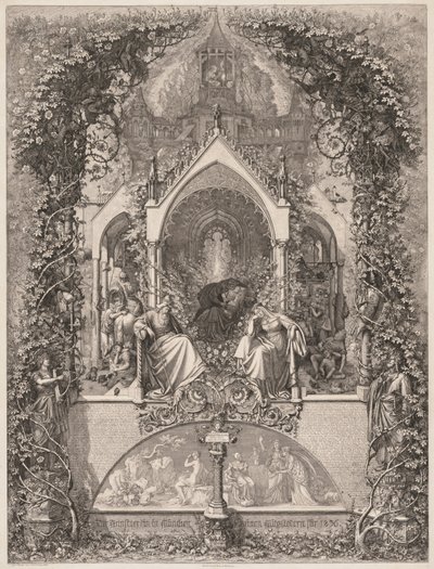 Briar Gül Uyuyan Güzel, 1836. by Eugen Napoleon Neureuther