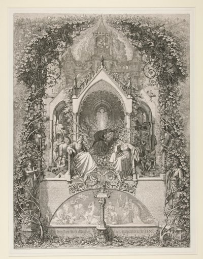 Dornroeschen. Maehrchen von Grimm. (Uyuyan Güzel. Peri Masalı, Grimm) by Eugen Napoleon Neureuther