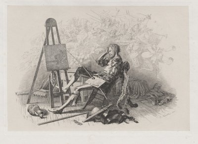 Maskeli Balodan Sonra Sabah: Emil Theodor Richter Şövalesinde by Eugen Napoleon Neureuther
