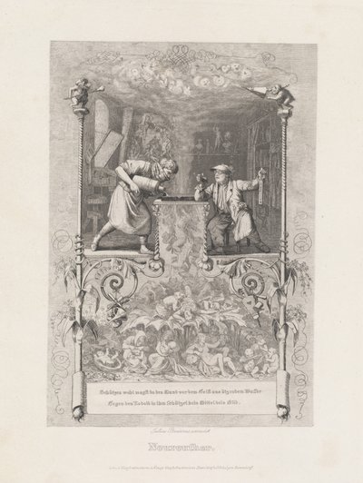 Neureuther (Gazlama Stüdyosunda Otoportre) by Eugen Napoleon Neureuther