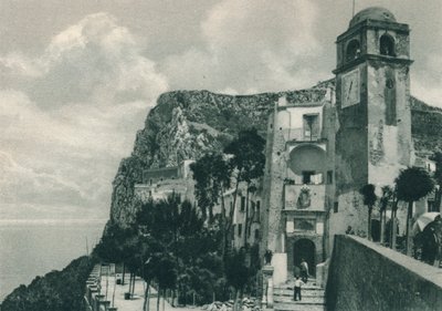 Kıyıdaki kilise, Capri, İtalya, 1927 by Eugen Poppel