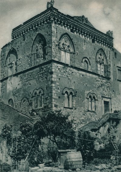 İslami yönetim zamanından kalma ev, Taormina, Sicilya, İtalya, 1927 by Eugen Poppel