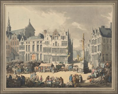 Place de Meir, Anvers'te, 1797. by Eugen Poppel