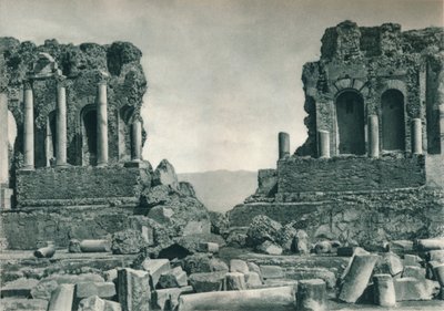 Yunan Tiyatrosu Sahnesi, Taormina, Sicilya, İtalya, 1927 by Eugen Poppel