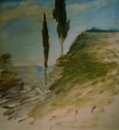 İki selvi, Sketch by Eugen Prinz von Schweden