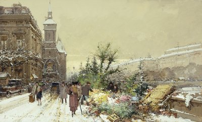 Çiçekçi; Çiçekçi by Eugene Galien Laloue
