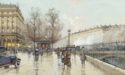 Boulevard Pereire, Paris by Eugene Galien Laloue