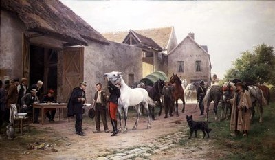 zorunlu askerlik by Eugene Alexis Girardet