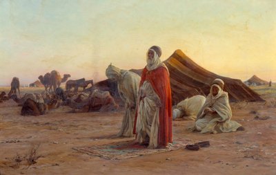 Çölde Çadır Dua. Detay. Eugene Alexis Girardet