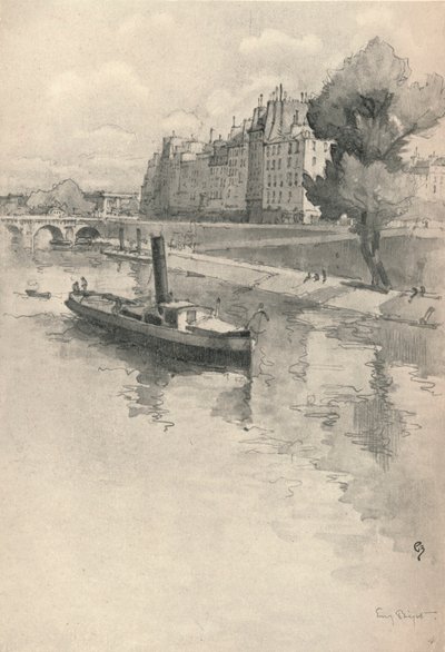 Quai des Orfevres, 1915 by Eugene Bejot