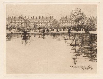 Tuileries Havzası by Eugene Bejot