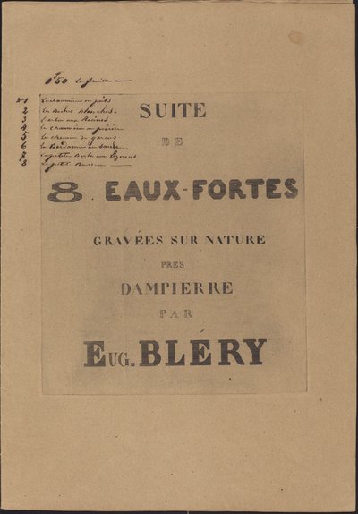 Doğaya Oyulmuş 8 Gravür by Eugene Bléry