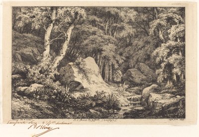 Fayın vadisinde, Auvergne The Ravine at Auvergne, 1846. by Eugene Bléry