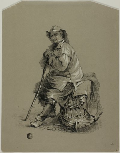 Istakoz Tencerede Oturan Balıkçı by Eugene Bléry