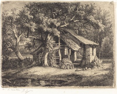 Armut Ağacı ile Kulübe, 1849 yayınlandı. by Eugene Bléry