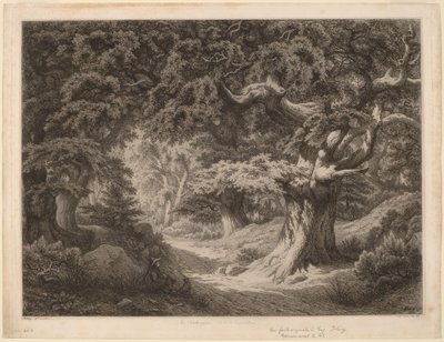 Le Charlemagne (fountainbleau ormanı) by Eugene Bléry
