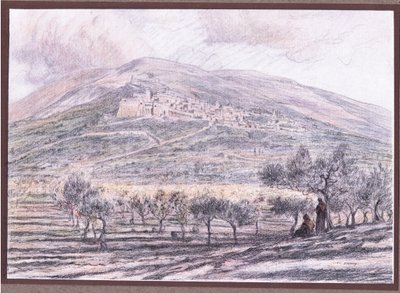 Assisi, 1919 by Eugene Burnand