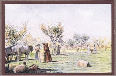 Bağda çalışan Rahip Giles, 1919 by Eugene Burnand