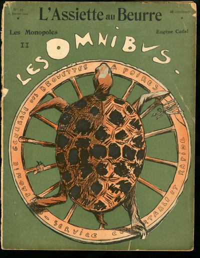 “” “L’Assiette au Beurre””” Kapağı, 93 numara, Renklerde Hiciv by Eugene Cadel