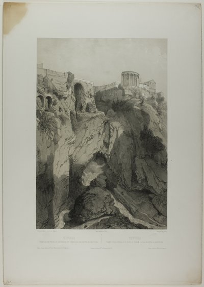 Tivoli: Vesta ve Sibyl Tapınakları ve Neptün Mağarası Harabeleri, İtalya Monumentale et Pittoresque