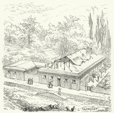 Antik Asur konutları by Eugene Emmanuel after Viollet le Duc