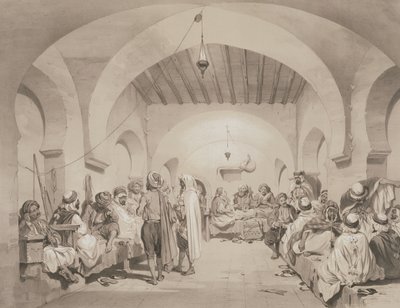 Cafe du Divan, Cezayir, 1830