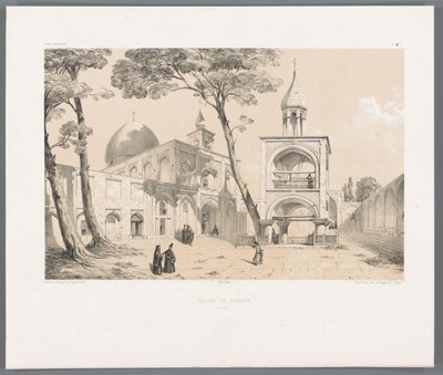 İsfahan Vank Katedrali Eglise de Djoulfa Ispahan (nesne üzerindeki başlık) Pers manzaraları (dizi başlığı) Perse modern (dizi başlığı) by Eugene Flandin