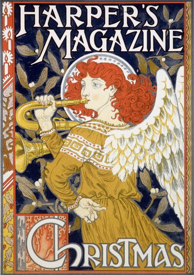 Trompet Melek Sesi - Eugene Grasset (1845-1917) tarafından “Harper