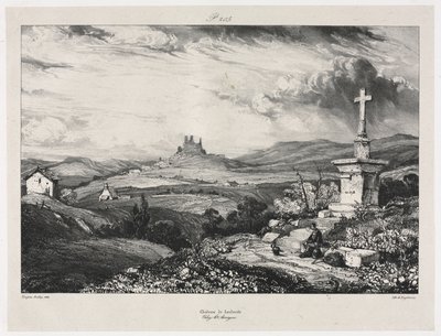 Larderole Kalesi, 1832. by Eugene Isabey