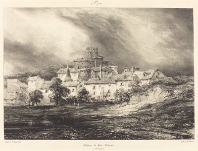 Pont-Gibaud Kalesi by Eugene Isabey
