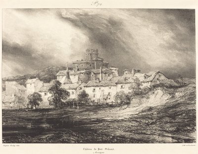 Pont-Gibaud Kalesi by Eugene Isabey