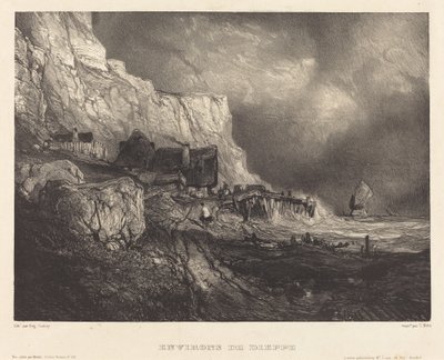 Dieppe çevresinde by Eugene Isabey