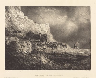 Dieppe çevresinde by Eugene Isabey