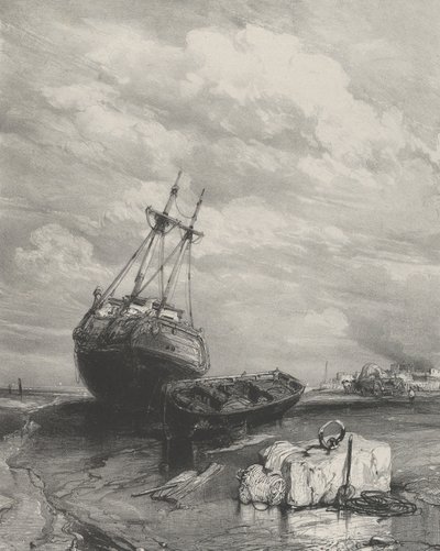 Alçak Gelgit, 1833. by Eugene Isabey