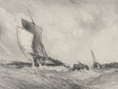 Limana Dönüş, 1833. by Eugene Isabey