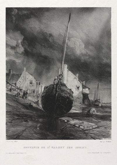 Altı Deniz Piyadesi: Hatıra Saint Valéry-sur-Somme by Eugene Isabey