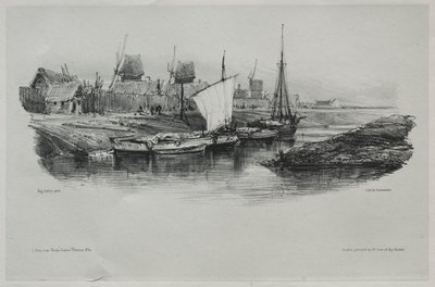 Hatıra Eşyası: Kanal Bankası, 1832. by Eugene Isabey