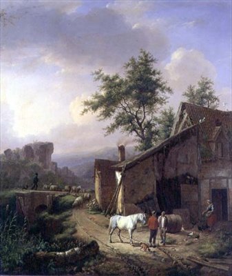 Ev yolunda by Eugene Joseph Verboeckhoven