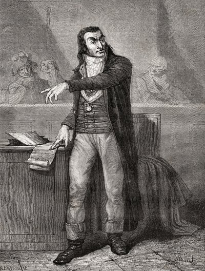 Antoine Quentin Fouquier-Tinville (1746-95), Blanpain tarafından oyulmuş by Eugene Joseph Viollat