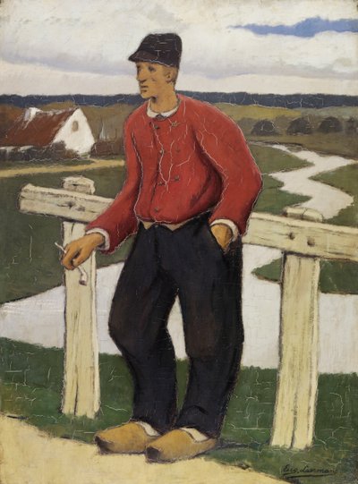 genç çiftçi by Eugene Laermans