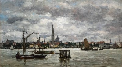 Antwerp Scheldt by Eugene Louis Boudin