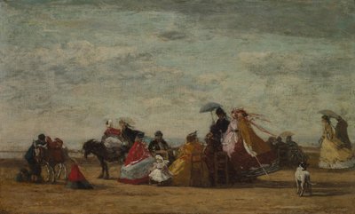 Sahil Sahnesi, c. 1865-1867. by Eugene Louis Boudin