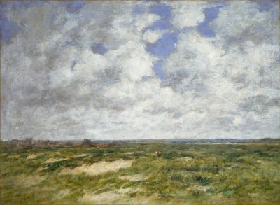 Berck, bulutlu Manzara, 1882 by Eugene Louis Boudin