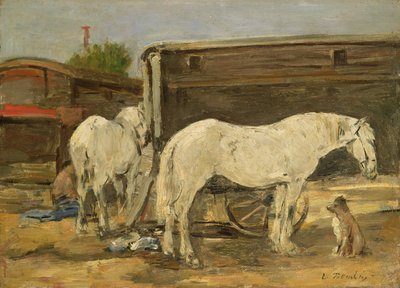 Çingene Atları, c.1885-90 by Eugene Louis Boudin