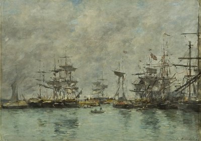 liman sahnesi by Eugene Louis Boudin