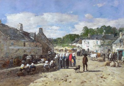 La Fete, c.1865 by Eugene Louis Boudin